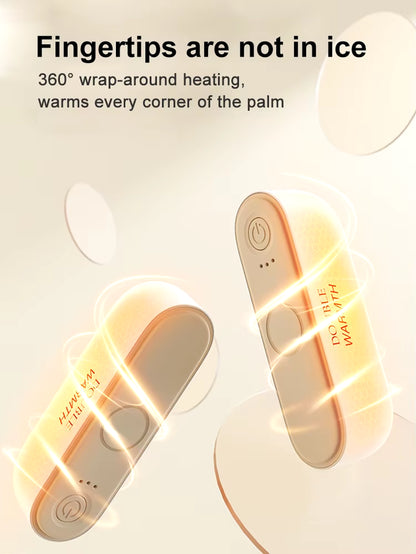 2In1 Magnetic Rechargeable Hand Warmers Electric Portable Handwarmers Long Lastin Safe Heating Warmer Pocketheater Winteroutdoor