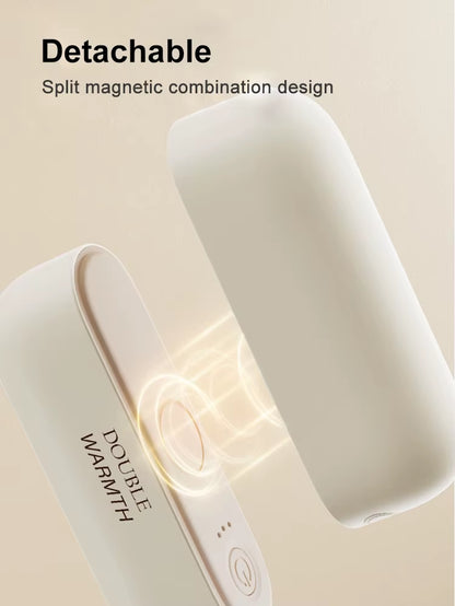 2In1 Magnetic Rechargeable Hand Warmers Electric Portable Handwarmers Long Lastin Safe Heating Warmer Pocketheater Winteroutdoor