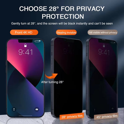 2PCS Full Cover anti Spy Screen Protector for Iphone 11 12 13 14 15 16 17 PRO MAX 6 7 8 plus XS X XR Tempered Glass Privacy